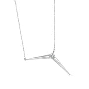 Aesthetic Silver Spike Necklace Gift Idea for Her - Statement Jewellery
